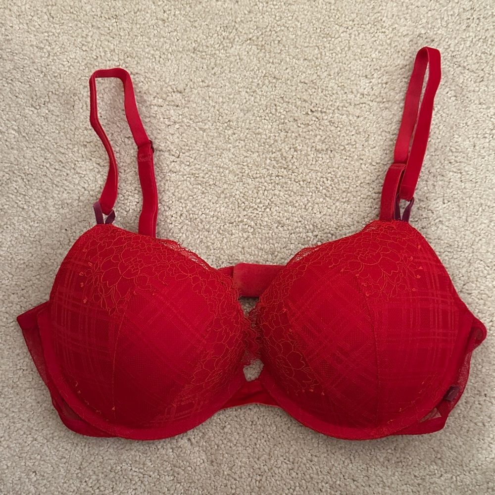 Elegant VS Red Lace Bra